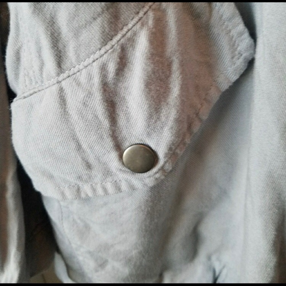 Gray Drape Front Anorak - Picture 4 of 6
